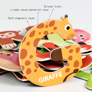 Pegatinas Magnéticas <span class=keywords><strong>de</strong></span> Madera <span class=keywords><strong>para</strong></span> Refrigerador, Juguetes Educativos Montessori <span class=keywords><strong>de</strong></span> <span class=keywords><strong>Dibujo</strong></span> Alfanumérico <span class=keywords><strong>para</strong></span> Niños <span class=keywords><strong>de</strong></span> 3 a 6 Años - Product Image 3