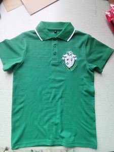 Polo de uniforme barato para niños y niñas de nuevo diseño de 2 a 15 años para estudiantes y profesores, Polo de dos tonos con logotipo bordado - Product Image 3