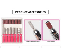 Perceuse à ongles rechargeable 45000 tr/min en plastique, forme stylo, professionnelle, avec écran LCD, portable, sans fil, pour usage commercial et domestique aux États-Unis