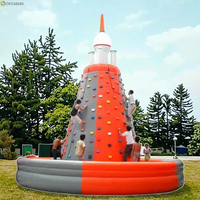 Mur d'escalade gonflable imperméable de qualité supérieure, idéal pour les événements sportifs, les fêtes et les activités de team building, disponible à la location