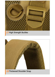 Sac à dos tactique pour entraînement en plein air Assault Pack Sac à double épaule multifonctionnel pour CS Field Battle - Product Image 5