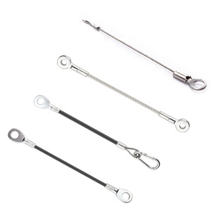 Neue benutzer definierte hochwertige Sicherheit Heckklappe Slow Cable Sling Edelstahl Drahtseil Kabel baugruppe Verzinkte Draht <span class=keywords><strong>Lanyard</strong></span> - Product Image 1