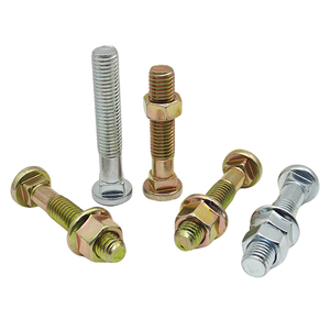 สลักเกลียวหัวหกเหลี่ยม M12 HDG DIN933 พร้อมน็อต M16 M8 เหล็กกล้าคาร์บอน เกลียวเต็มตัว ชุบสังกะสี ระดับ 6 GB5783 - Product Image 3