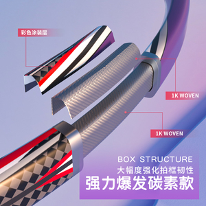 Hot Bán Màu Sắc Khác Nhau Nhiều Tối Ưu Hóa Cao Cấp Chất Lượng Tùy Chỉnh Trong Nhà Và Ngoài Trời Khung Của Cầu Lông Vợt - Product Image 4