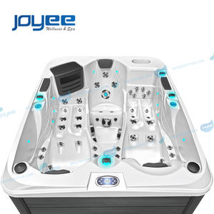 Jacuzzi Pequeño de Lujo para Exteriores, Terapia Acuática Sensual, Bañeras Independientes para 3 Personas, Spa de Masajes Familiar, Fabricante Chino OEM - Product Image 2