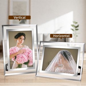 Custom <strong>Photo</strong> <strong>Frames</strong> Glass <strong>Photo</strong> <strong>Frame</strong> <strong>A4</strong> 4x6 5x7 Picture <strong>Frames</strong> A3 Silver Crystal Glass <strong>Photo</strong> <strong>Frames</strong> - Product Image 4