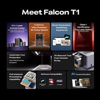 Graveur laser UV 5 en 1 Creality Falcon T1 pour la personnalisation de cadeaux, les petites entreprises et les studios