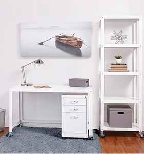 Máy Tính Xách Tay Bảng Thép Ống Máy Tính Xách Tay Đứng Pc Bàn Với Bánh Xe Khung Kim Loại Trên Bánh Xe - Product Image 5