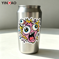 Pack d'autocollants découpés sur mesure Goo Blob Monster, art vinyle amusant de style dessin animé pour la décoration d'ordinateurs portables, de bouteilles d'eau et de carnets