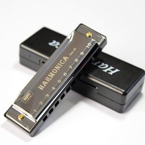 Armónica Diatónica <span class=keywords><strong>Blues</strong></span> EN LA Llave de 10 Agujeros 20 Tonos Instrumento Musical Armónica Cromática para Niños - Product Image 2