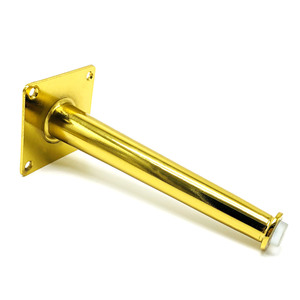 Pata de Mueble Cónica, Chapada en Oro, de Acero Laminado en Frío, Resistente, Soporte para Sofá, Diseño Moderno - Product Image 1