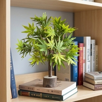 Arbre d'érable artificiel pour l'intérieur et l'extérieur, plante décorative, grand arbre d'érable artificiel avec des feuilles réalistes pour la maison et le bureau