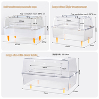 Terarium Panorama Hamster Emas, Kandang Hamster Cina Model Rumah Besar Anti-Lepas, Dijual