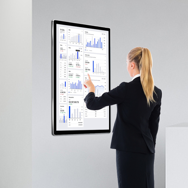 32 43 50 55 65 Inch Wholesale Infrared Capacitive 1080P 4K Panel Touch Screen Display Touch Screen Monitor Interactive Kiosk