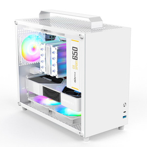Hot Sales PC case <strong>Computer</strong> M-ATX/MINI-ITX Gaming Wholesale MATX MINI <strong>Small</strong> Case Aluminum Suitcase Portable <strong>Desktop</strong> <strong>Computer</strong> - Product Image 2