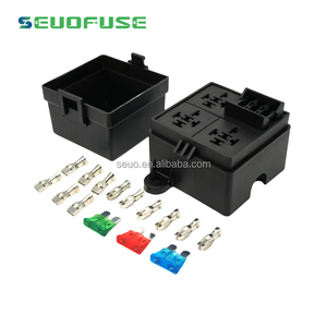 Bloque <span class=keywords><strong>de</strong></span> <span class=keywords><strong>fusibles</strong></span> <span class=keywords><strong>de</strong></span> 3 vías para barco, caravana, coche, camión, remolque, proyecto Solar, <span class=keywords><strong>caja</strong></span> <span class=keywords><strong>de</strong></span> <span class=keywords><strong>fusibles</strong></span> con relé - Product Image 5