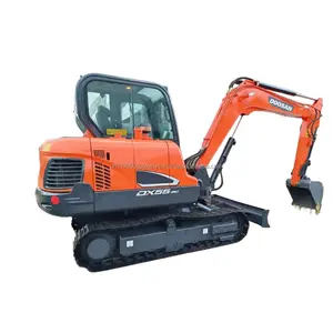 Used Hydraulic Excavator Bucket Crawler Cheap price All ready to ship Earth Moving Machinery Doosan DX55 DH55 DH60 Excavator