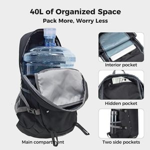Sac à dos de randonnée de jour léger-Pack compact et polyvalent pour de courts voyages, des aventures en plein air et une utilisation quotidienne - Product Image 5