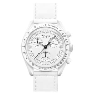 <span class=keywords><strong>Orologio</strong></span> da <span class=keywords><strong>Uomo</strong></span> Omewatch al Quarzo in Plastica Blu <span class=keywords><strong>Oro</strong></span> Brand di Moda Pianeta Bianco Luna Nuova con Logo Personalizzabile - Product Image 5