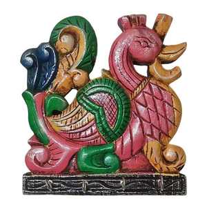 Premium Handcrafted Mango <b>Wood</b> Key Holder 4 Hook Wall Hanger for Home Entrance Stylish Hallway and Living Room Decor - Product Image 1