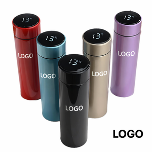Thermos personnalisé avec affichage de la température, en acier inoxydable 201, pour femmes, avec logo personnalisé, cadeau d'entreprise, isotherme - Product Image 1