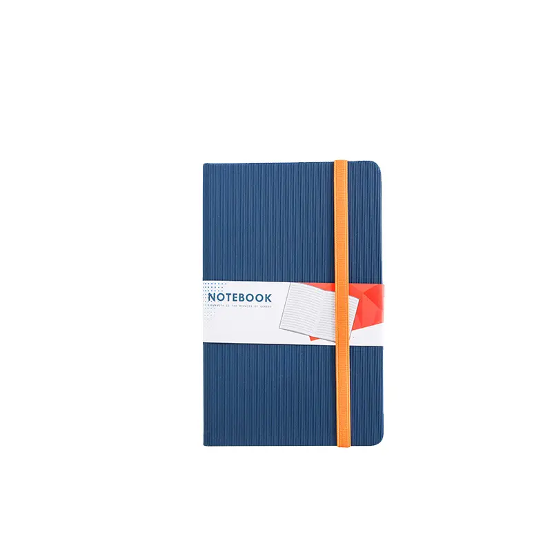 उच्च गुणवत्ता वाला बिजनेस ऑफिस लाइनेड वैयक्तिकृत मुद्रित नोट बुक पीयू लेदर कस्टम ए5 हार्डकवर जर्नल नोटबुक लोगो के साथ