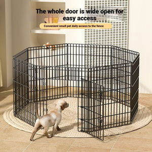 FishPrincess Offre Spéciale chien Cages grand fil métallique Durable pliable verrouillable anodisé rond caisse ceinture boîte boutique affichage maisons pour animaux de compagnie - Product Image 3