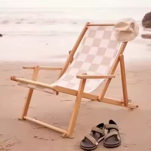Chaises de plage simples réglables d'extérieur personnalisées Chaises longues de plage pour <span class=keywords><strong>piscine</strong></span>, camping et lounge avec oreiller - Product Image 6