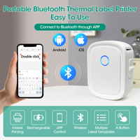 Mesin Printer Label Termal Portabel OEM Orison, Pembuat Stiker Isi Ulang, Pita untuk Rumah, Sekolah, Dapur, Kantor, Stok Tersedia
