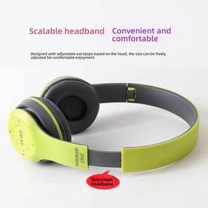 Venta al por mayor <span class=keywords><strong>baratos</strong></span> P47 <span class=keywords><strong>auriculares</strong></span> inalámbricos sobre la cabeza BT V5.3 TWS <span class=keywords><strong>auriculares</strong></span> para juegos <span class=keywords><strong>auriculares</strong></span> con cancelación de ruido <span class=keywords><strong>auriculares</strong></span> deportivos para correr - Product Image 4