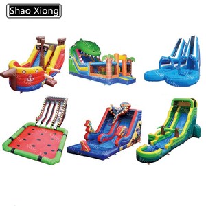 Ngoài trời Kid dành cho người lớn bên nhảy bouncy lâu đài trượt nước trượt <span class=keywords><strong>Inflatable</strong></span> trượt nước cho hồ bơi bơm hơi trượt nước - Product Image 2