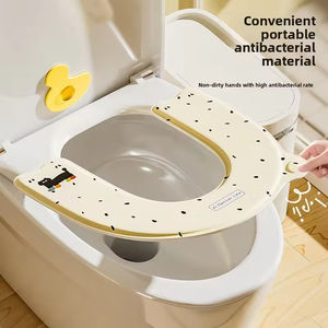 Funda de silicona no tóxica para asiento de inodoro, impermeable, adhesiva, universal, reutilizable, accesorios de baño, cubierta para WC, la más vendida - Product Image 4