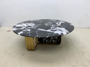 Base <span class=keywords><strong>per</strong></span> Tavolino da Caffè in Acciaio Inox di Lusso, Supporto Personalizzato <span class=keywords><strong>per</strong></span> Tavolino Laterale - Product Image 1