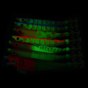 Leurre de pêche en mer artificiel lumineux en forme de banane, 12 cm, 14,3 g, avec hameçon et fil, pour calamar et crevettes - Product Image 4