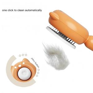 Brosse de toilettage pour animaux de compagnie auto-nettoyante en ABS écologique, pour enlever les poils, réutilisable, pour petits animaux, vente en gros - Product Image 2