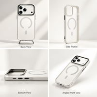 Coque de protection magnétique en PC et TPU à sensation de peau, compatible avec la charge sans fil, pour iPhone 17 Pro, 16 Air, 15 Pro Max – Vente en gros usine