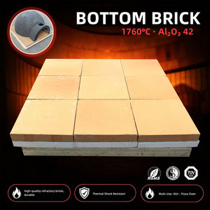 Briques de four à pizza en argile de haute qualité, taille standard, livraison rapide, avec teneur en alumine, briques réfractaires personnalisables <span class=keywords><strong>pour</strong></span> le fond du four - Product Image 1