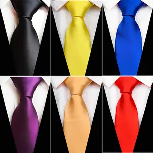 制造商定制自有品牌设计师黑色8厘米宽领领带定制男士领带真丝领带