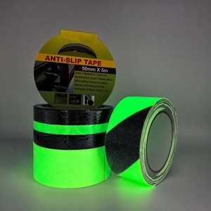 Cinta autoadhesiva de tela no tejida, roja, amarilla, gris, negra, con franja reflectante para escaleras, adhesivo acrílico duradero - Product Image 5
