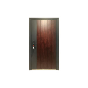 Porte d'entrée antivol en acier Sofia, gris foncé, style battant, porte complète avec moulures durables, origine Zhejiang - Product Image 5