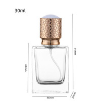 Flacon de parfum rectangulaire de luxe en verre avec bouchon en aluminium et pulvérisateur, vente en gros, 30ml 50ml 100ml, couleur personnalisée, logo personnalisé