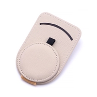 Clip de lunettes de pare-soleil en cuir universel pour intérieur de voiture, attache de billet de carte, Clips de support de lunettes de soleil portables, accessoires automobiles