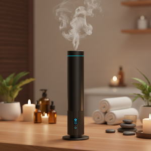 Diffuseur d'ambiance rechargeable en aluminium avec télécommande et lumière LED, machine à huiles essentielles naturelles personnalisée pour <span class=keywords><strong>la</strong></span> maison - Product Image 1