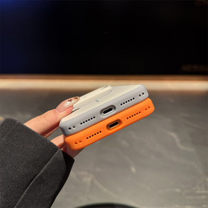 Fundas de Lujo para <span class=keywords><strong>iPhone</strong></span> 15 16 17 12 <span class=keywords><strong>13</strong></span> <span class=keywords><strong>Pro</strong></span> <span class=keywords><strong>Max</strong></span> 14 15 Plus con Botón Integrado para Cámara, Tacto de Piel, Carga Magnética Inalámbrica - Product Image 4