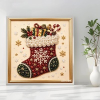 Kit de Peinture Diamant 5D Personnalisé Noël DIY, Kit de Peinture Perles DIY, Produits pour Adultes, Art Mural Salon, Marque Propre