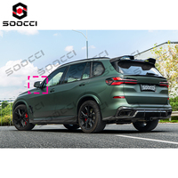 Coques de rétroviseurs extérieurs en fibre de carbone TAKD, finition brillante, pour BMW G05 X5 40iX 50eX M60iX M60i (2023-2026)