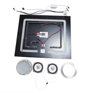 Đèn LED sạc không dây Qi tích hợp loa USB với bảng điều khiển cảm ứng, tiện dụng để sử dụng trên bàn, dành cho điện thoại thông minh. Sản phẩm bao gồm cuộn cảm và dây quấn. - Product Image 3