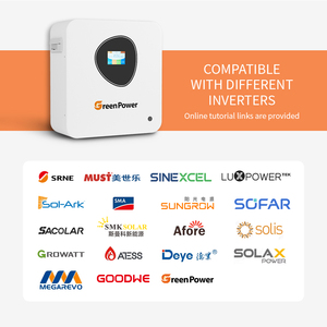Sistema de Energía Solar Híbrido Fuera de la Red Ip20 Resistente al Agua y al Polvo con Batería Extraíble de 2.56 Kwh 100ah Gpb-256100 25.6v Lifepo4 - Product Image 5