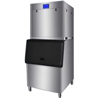 Machine à glaçons commerciale la plus vendue, 200 kg, petits glaçons transparents pour les cuisines de restaurants et les boissons.