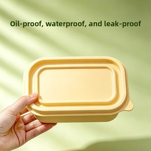Einweg-Biologisch Abbaubare Maisstärke Rechteckige Lunchbox Umweltfreundliche Lebensmittelgeeignete Takeout-Verpackung - Product Image 4
